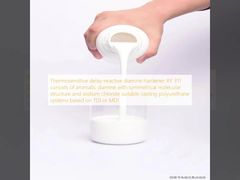 Der thermosensitive verzögerungsreaktive Diaminhärter XY 311 besteht aus aromatischem Diamin mit symmetrischer Molekularstruktur und geeigneten Guss-Polyurethansystemen mit Natriumchlorid auf Basis von TDI oder MDI